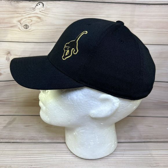 12 Monkeys Vapor Hat Flexfit Black Strapback Adjustable Cap Gold Logo Vape Brand - Picture 4 of 12